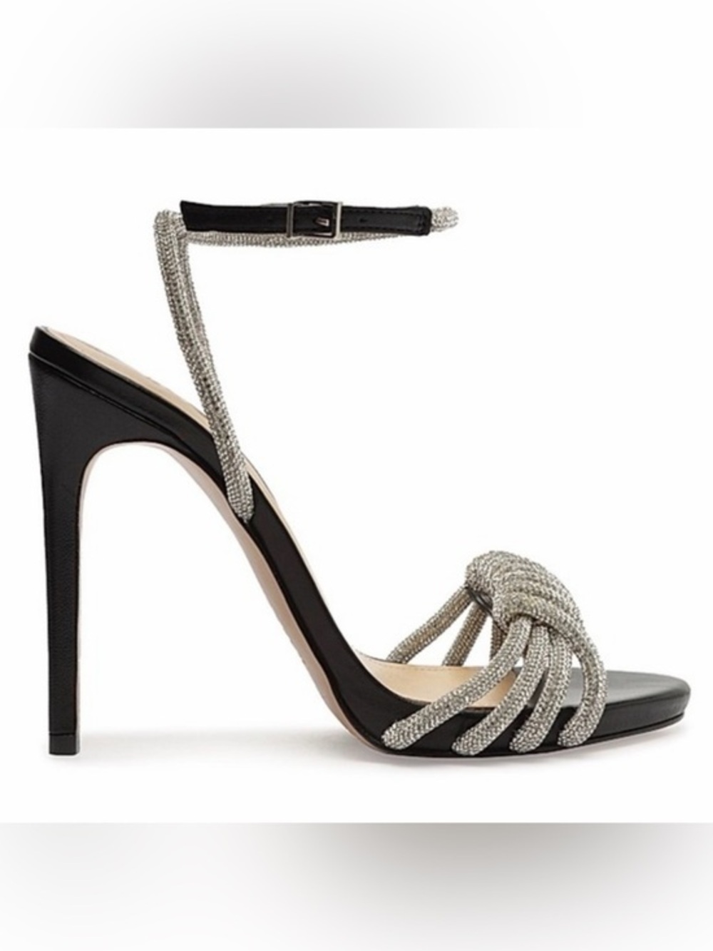 Schutz Jewell Leather Ankle-Strap Sandals Size 6.5
